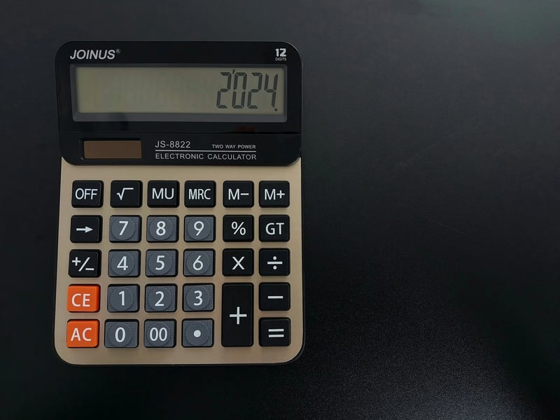 Calculator and spreadsheet with marketing metrics and formulas